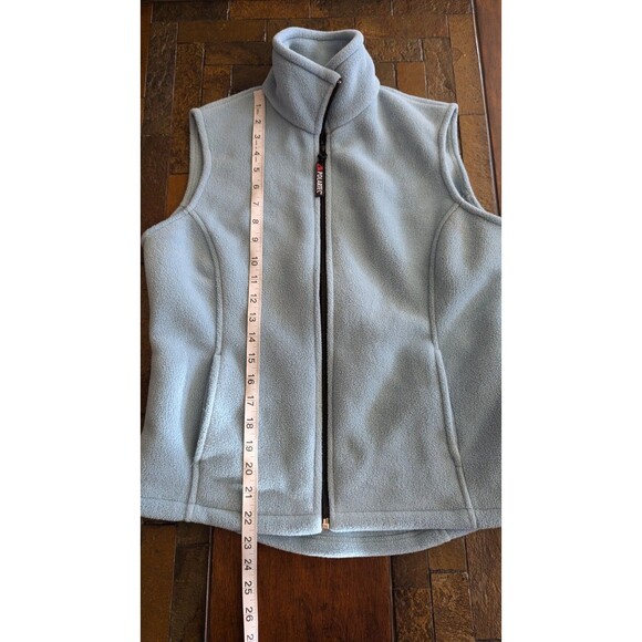 Avalanche Polartec Vest Women's M Fleece Green Pockets Blue - Picture 7 of 8